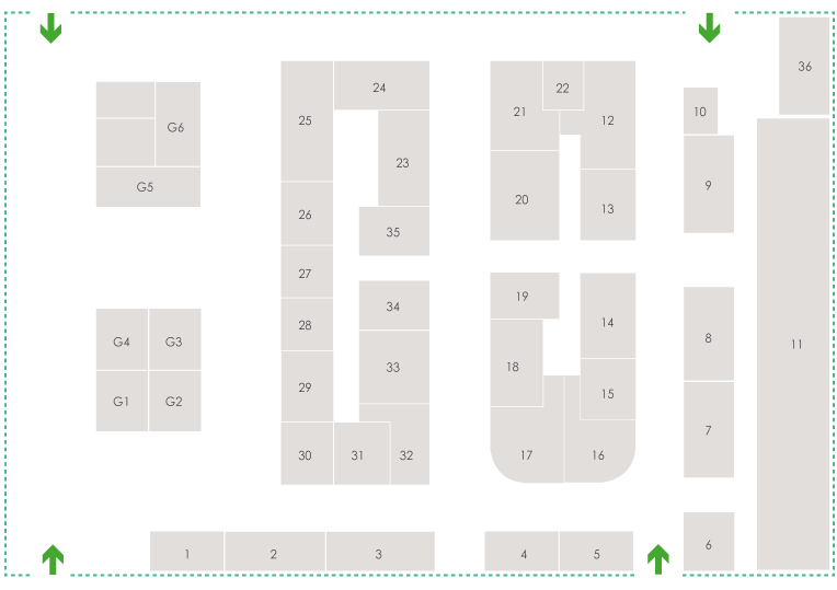 Plano en planta del mercado